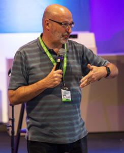 Pastor Les Bon-Bernard speaking at Next Steps