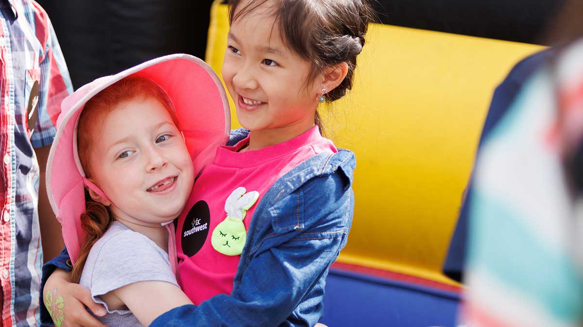 Kids at Stampede Breakfast